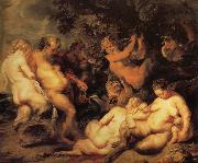 unknow artist Bacchanal oil painting reproduction